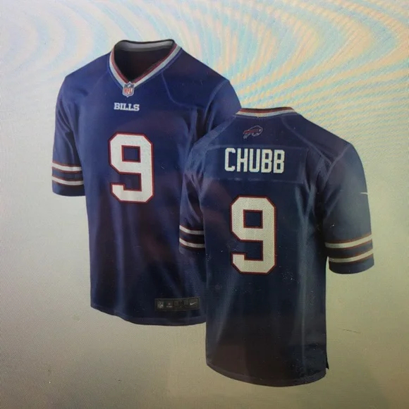 😌Bradley Chubb Royal Vapor Stitched Jersey😝